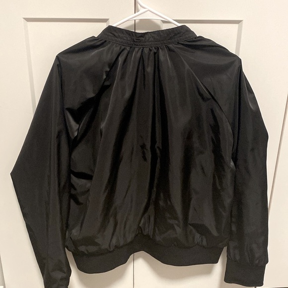 ❌SOLD❌ NWT [Free People] Midnight Black Full-Zip Bomber Jacket Women’s Sz Large - Picture 11 of 13